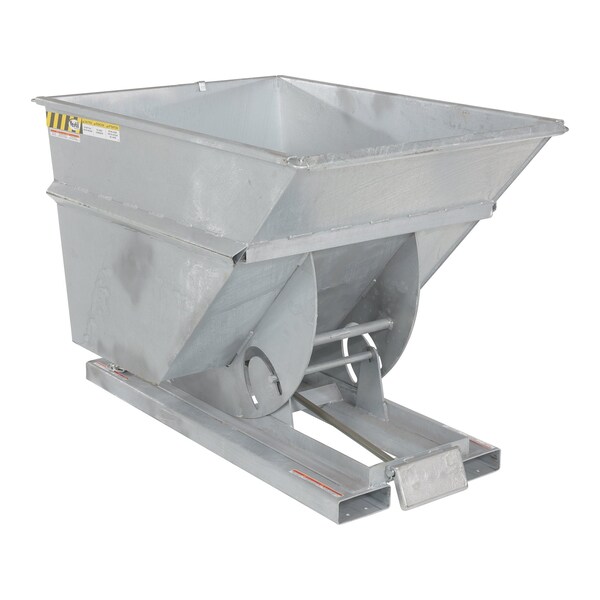 Vestil Heavy Duty Self-Dump Hopper .25 Cubic Yard 6000 lb Galvanize D-25-HD-GAL - main